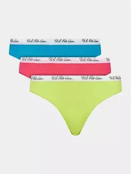 Комплект из 3 классических женских трусов U.S. Polo Assn., мультиколор