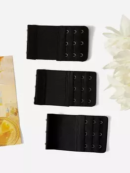 Комплект из 3 комплектов нижнего белья SHEIN для беременных с пряжкой для мам, черный цвет