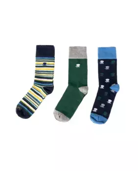 Комплект из 3 носков для мальчика elPulpo, мультиколор