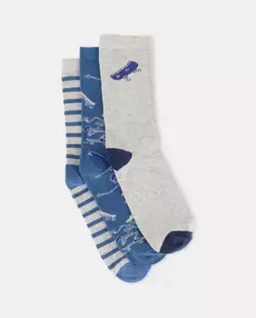 Комплект из 3 носков для мальчиков в стиле фэнтези Cotton Juice, мультиколор