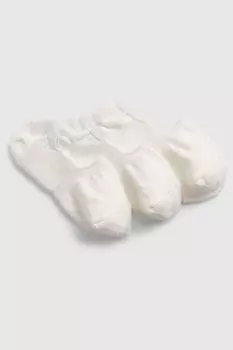Комплект из 3 носков-неявок Gap, белый