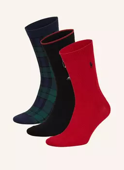 Комплект из 3 носков в подарочной упаковке POLO RALPH LAUREN, цвет 001 assorted