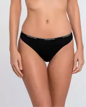 Комплект из 3 однотонных хлопковых трусиков Punto Blanco, мультиколор