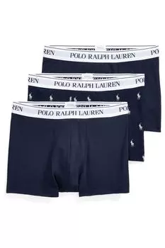 Комплект из 3 пар боксеров из хлопка стрейч с логотипом Polo Ralph Lauren, синий