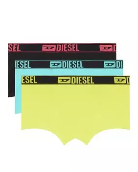 Комплект из 3 пар мужских боксеров с логотипом и резинкой на поясе Diesel, мультиколор