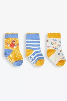 Комплект из 3 пар носков JoJo Maman Bb с мотивом лисы Jojo Maman Bb