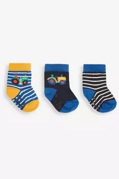 Комплект из 3 пар носков-тракторов JoJo Maman Bb