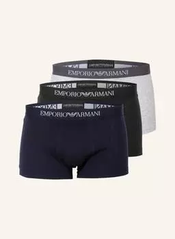 Комплект из 3 пар трусов-боксеров Emporio Armani, мультиколор