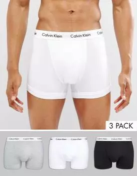 Комплект из 3 пар трусов Calvin Klein из эластичного хлопка