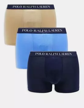 Комплект из 3 пар трусов Polo Ralph Lauren, разноцветные