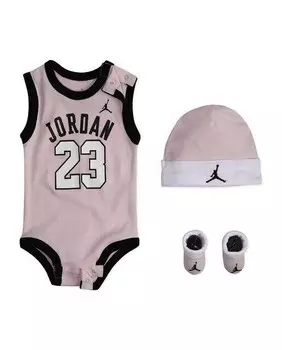 Комплект из 3 предметов для девочки, розовый Jordan, розовый