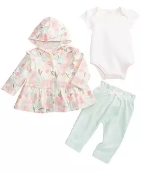 Комплект из 3 предметов: куртка, боди и брюки для маленьких девочек Take Me Home First Impressions, зеленый