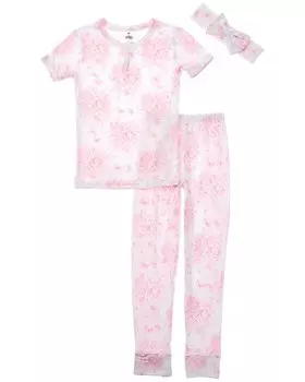 Комплект из 3 предметов: пижама и повязка на голову Tutu Couture En Pointe, розовый