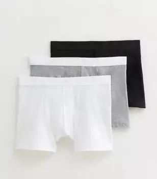 Комплект из 3 разноцветных трусов-боксеров New Look, мультиколор