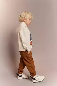 Комплект из 3 спортивных брюк из хлопка H&M, зеленый
