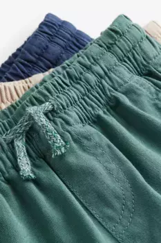 Комплект из 3 спортивных брюк из твила H&M, зеленый
