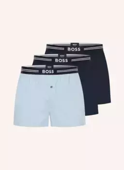 Комплект из 3 тканых боксеров Boss, синий