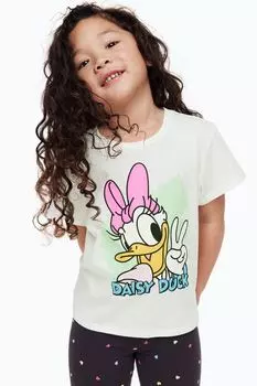 Комплект из 3 топов с принтом H&amp;M, светло-желтый/минни маус