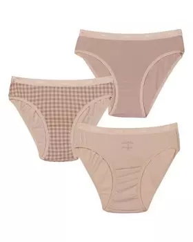 Комплект из 3 трусиков для девочек с принтом и резинкой на талии Dim, розовый