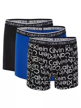 Комплект из 3 трусов-боксеров Calvin Klein, цвет Black Blue