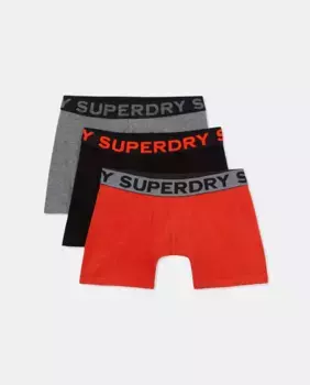 Комплект из 3 трусов-боксеров из органического хлопка Superdry, мультиколор