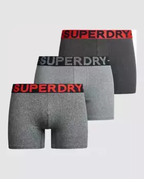 Комплект из 3 трусов-боксеров из органического хлопка Superdry, мультиколор