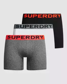 Комплект из 3 трусов-боксеров из органического хлопка Superdry, мультиколор