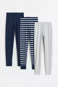 Комплект из 3 трусов H&M Gray Stripes, серый