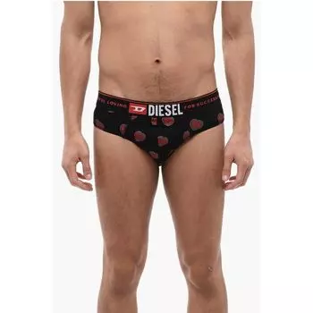 Комплект из 3 трусов из эластичного хлопка с резинкой с логотипом Diesel, Multicolor