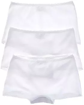 Комплект из 3 украшенных трусиков-шортов Skarlett Blue, белый