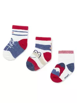 Комплект из 3 высоких детских носков обычного размера Mayoral, синий