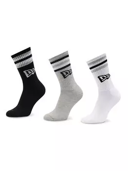 Комплект из 3 высоких носков унисекс New Era, мультиколор