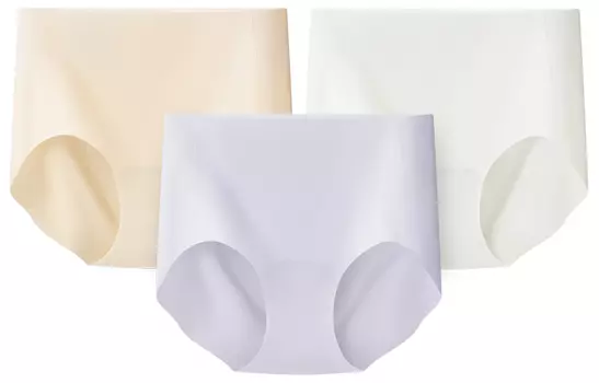 Комплект из 3 женских трусов Skechers, 3 Pack (Alocasia White+Poppy Black+Freesia Purple)
