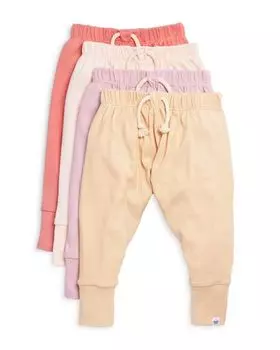 Комплект из 4 спортивных штанов для девочек — для малышей Honest Baby, цвет Multi