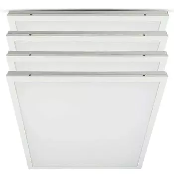 Комплект из 4 светодиодных панелей, встраиваемый/накладной монтаж, нейтральный белый, L 59,5 см etc-shop