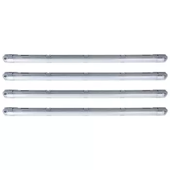 Комплект из 4 светодиодных светильников для ванны, дневной свет, длина 157 см VT-15028 etc-shop, серый