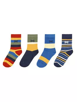 Комплект из 4 высоких детских носков United Colors Of Benetton, мультиколор