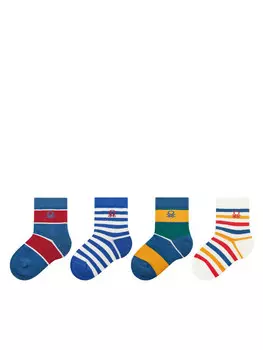 Комплект из 4 высоких детских носков United Colors Of Benetton, мультиколор