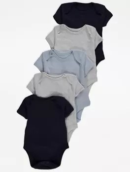Комплект из 5 боди с короткими рукавами George.