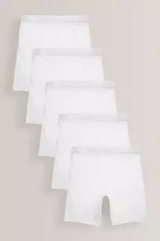 Комплект из 5 длинных шорт Next, белый
