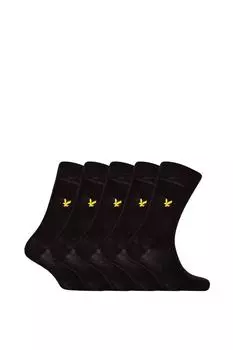 Комплект из 5 хлопковых носков Liam Core, черный Debenhams, черный