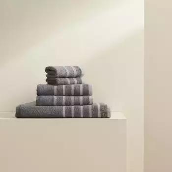 Комплект из 5 хлопковых полотенец 450 гр/м2 Brisse El Corte Ingls, серый