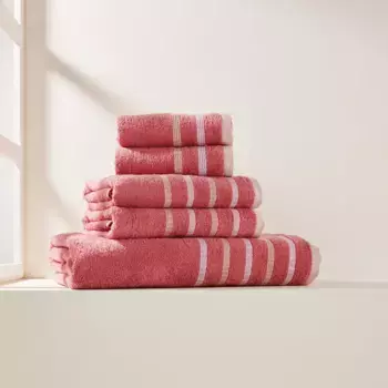Комплект из 5 хлопковых полотенец 450 гр/м2 Brisse 24 El Corte Ingls, розовый