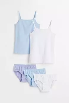 Комплект из 5 предметов из хлопкового джерси H&amp;M