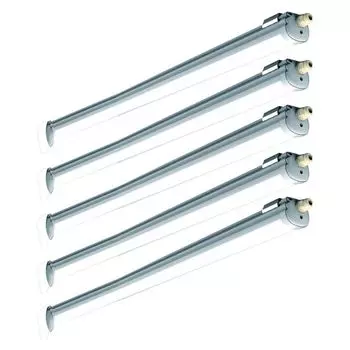 Комплект из 5 светодиодных светильников для ванны, 5120 люмен, нейтральный белый, L 150 см etc-shop, серый