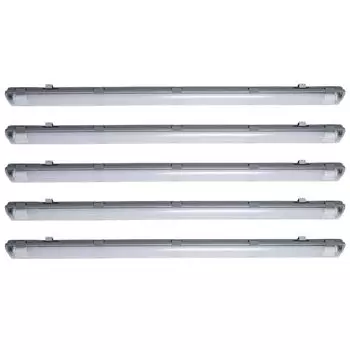 Комплект из 5 светодиодных светильников для ванны, 4000 люмен, холодный белый, L 156 см VT-15022 etc-shop, серый