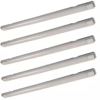 Комплект из 5 светодиодных светильников для ванны, нейтральный белый, L 126 см, VT-12023 etc-shop, серый