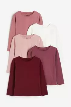 Комплект из 5 топов из джерси H&M