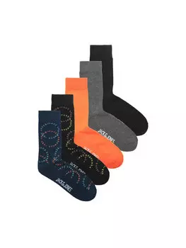 Комплект из 5 высоких мужских носков Jack&Jones, мультиколор