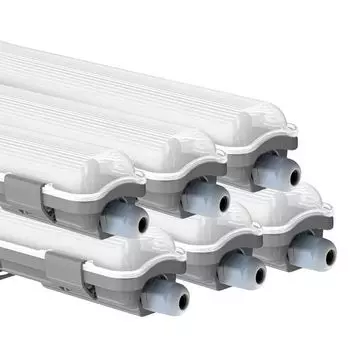 Комплект из 6 светодиодных светильников для ванны, дневной свет, Д 127,5 см VT-12028 V-TAC, серый